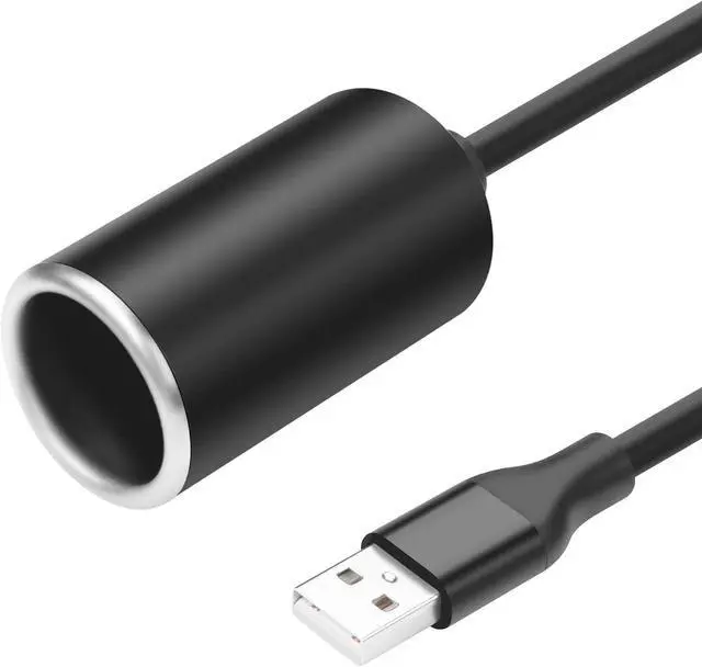 Alt view image 4 of 7 - USB A Male to 12V 18W Cigarette Lighter Booster Cable Socket Adapter Power Cable for Dash Cam, GPS, Car Led Light Strips, and Other Automotive Electronics(0.98FT/0.3M) (1)