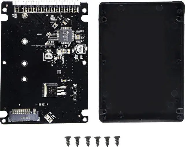 Main image of M.2 NGFF SATA SSD to 2.5" IDE 44pin Enclosure Adapter, Black for Notebook Laptop,Desktop Computer and More