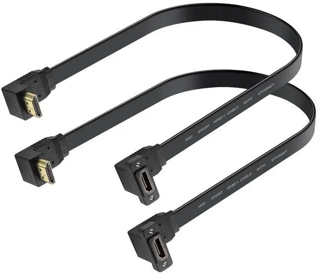 Main image of HDMI Extension Cable 4K 60Hz HDMI Extender Cord High Speed 90-Degree Angle HDMI Male to Female Extension Wire (M/F)