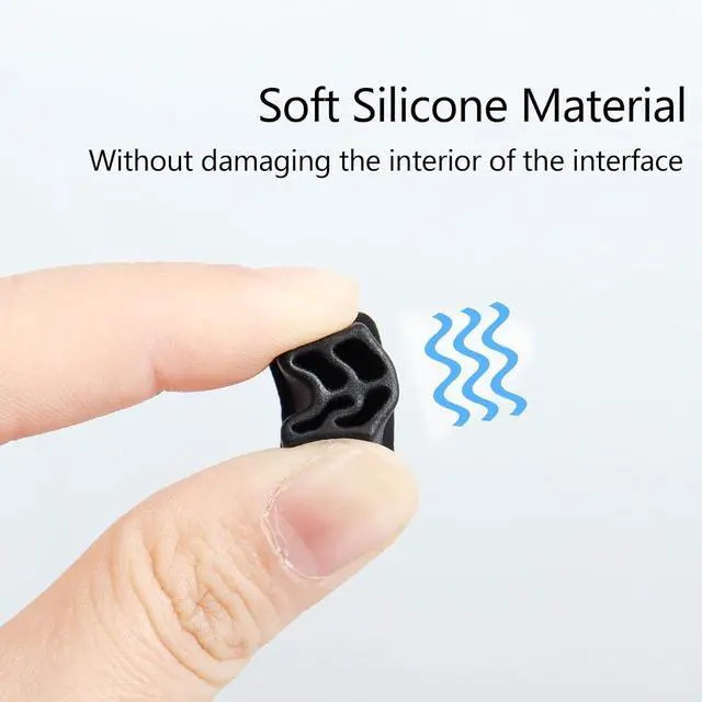 Alt view image 2 of 6 - 20pcs SFP Port Anti Dust Cover Cap SFP Dustproof Plug Soft Silicone Protector for Ethernet Switch, Router and Network Interface Card,etc.