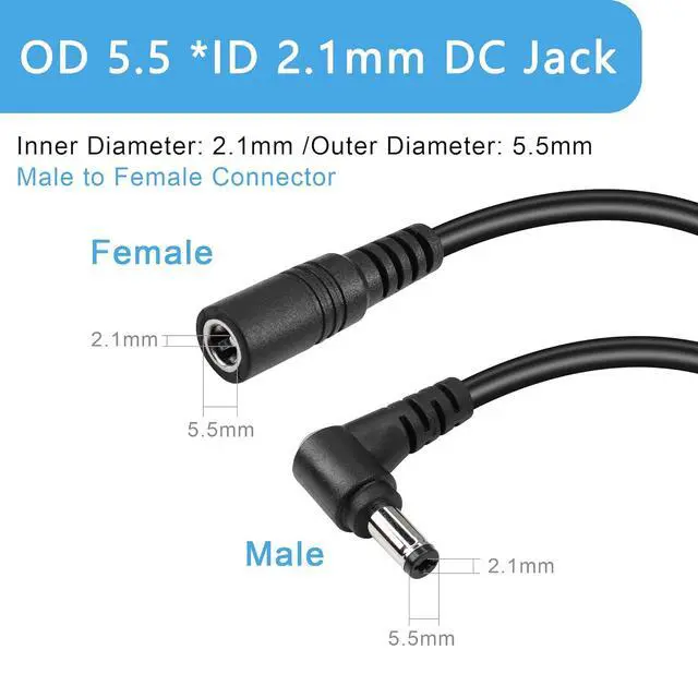 Alt view image 3 of 7 - DC Power 1 Female to 3 Male Splitter Cable, 0.7m, Supports 12-24V, 10A, 100W, Compatible with Security Camera, Router, LED Light, Small Fan, Car