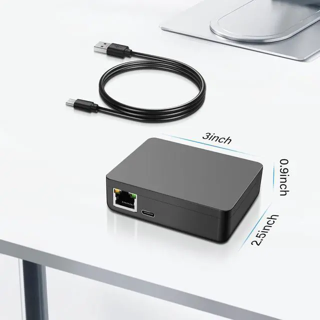 Alt view image 4 of 7 - RJ45 Ethernet Splitter 1 to 3 Out 1000Mbps High Speed Gigabit Switch Network Splitter Internet Distributor with USB Power Cable for Cat5/5e/6/7/8 Cables (3 Computers at The Same Time)