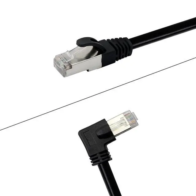 Alt view image 2 of 7 - Cat6 Ethernet Cable 1.5 ft,90 Degree RJ45 Male to RJ45 Male Internet Extension Cable for PC, Router, Modem, Printer, Xbox, PS4(Angle Right)