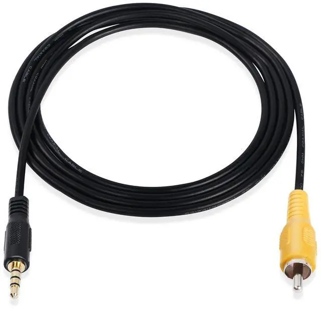 Alt view image 7 of 7 - 3.5 mm to RCA Video Cable 1/8 inch Male Plug to RCA Male Audio Adapter Cable for Car DVR,Carcorder,Surveillance Camera Equipment(1.5M)