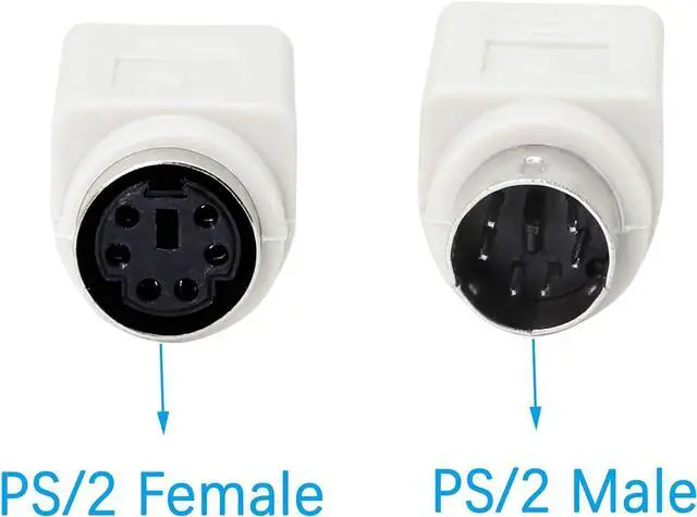 Alt view image 6 of 7 - 8.5 Feet PS/2 Mouse and Keyboard Extension Cable, 28AWG PS/2 6-Pin Male to Female Extension Cable YOUCHENG for PS/2 Round Mouse, Keyboard Extension