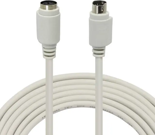 Alt view image 4 of 7 - 8.5 Feet PS/2 Mouse and Keyboard Extension Cable, 28AWG PS/2 6-Pin Male to Female Extension Cable YOUCHENG for PS/2 Round Mouse, Keyboard Extension