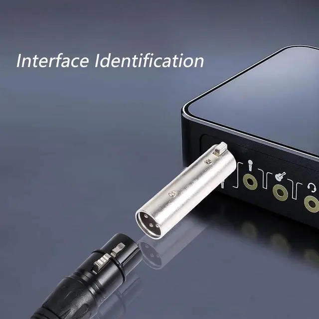 Alt view image 5 of 7 - XLR Male to Female Adapter,3 Pin XLR Audio Microphone Cable Extension Adapter Connector(2-Pack)