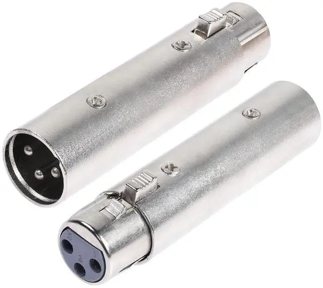 Main image of XLR Male to Female Adapter,3 Pin XLR Audio Microphone Cable Extension Adapter Connector(2-Pack)