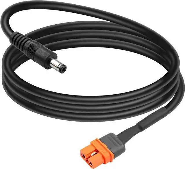 Main image of DC to XT60 Power Cable,1M/3FT 14AWG DC 5.5mm X 2.1mm Male to XT60I (2+1) with Signal Pin Female Adapter Cable(XT60 to DC5521)
