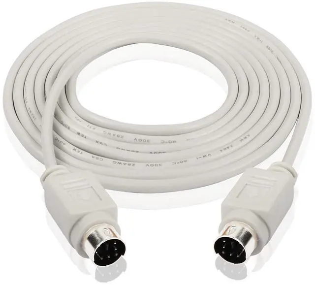 Alt view image 4 of 7 - 8.5 Feet PS/2 MDIN-6 Male to Male Cable for PS/2 Keyboard/Mouse Connector