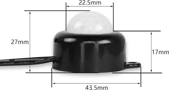 Alt view image 7 of 7 - Mini PIR Motion Sensor Switch,with USB Interface Cable 2A PIR Infrared Motion Human Body Sensor Detector Switch Light Sensor Adjustable,for LED Strip