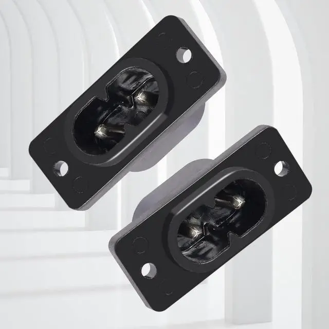 Alt view image 7 of 7 - IEC320 C8 2-Pin Male Plug Power Socket Connector AC 250V 2.5A Screw Mount Adapter (6-Pack)