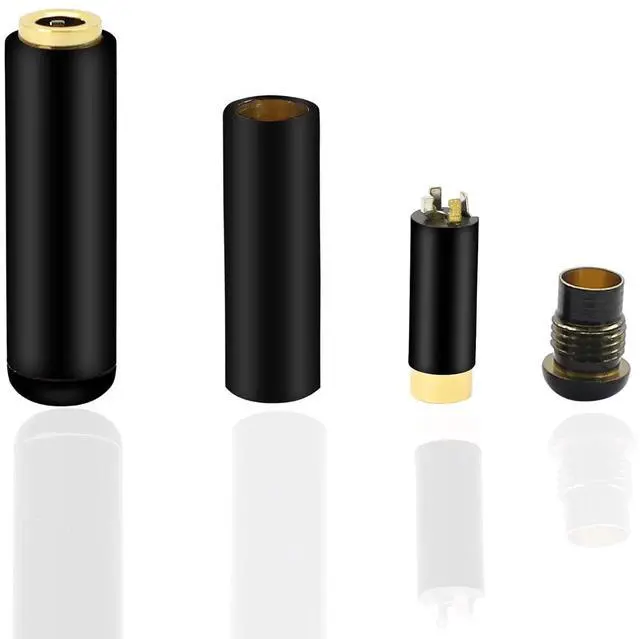 Alt view image 6 of 7 - 3.5mm 4 Pole Stereo TRRS Female Socket Repair Headphone 1/8 Solder Type DIY Audio Cable Connector(2-Pack)