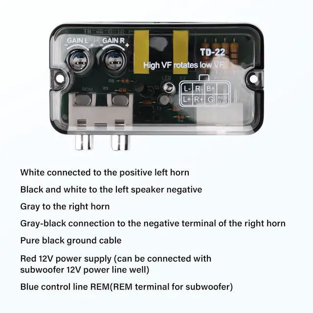 Alt view image 3 of 7 - Car Stereo Hight to Low Converter,with Control Line Function,2-Channel Car Audio Speaker Wire to RCA Line Output Converter for Auto Amp Subwoofer Amplifier