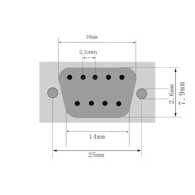 Alt view image 6 of 7 - 30 cm Straight Through DB9 RS232 Serial Cable. 90 Degree Left to Right Angled RS232 Female to Female Cable, YOUCHENG, for Computers, Printers, Scanners(L/R)