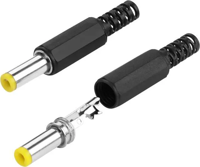 Alt view image 6 of 7 - DC 5.5x2.1mm Power Plug,DC 5.5mm x 2.1mm Male Solder Type Power Plug Adapter for Power Cable Repair(10 Pack)