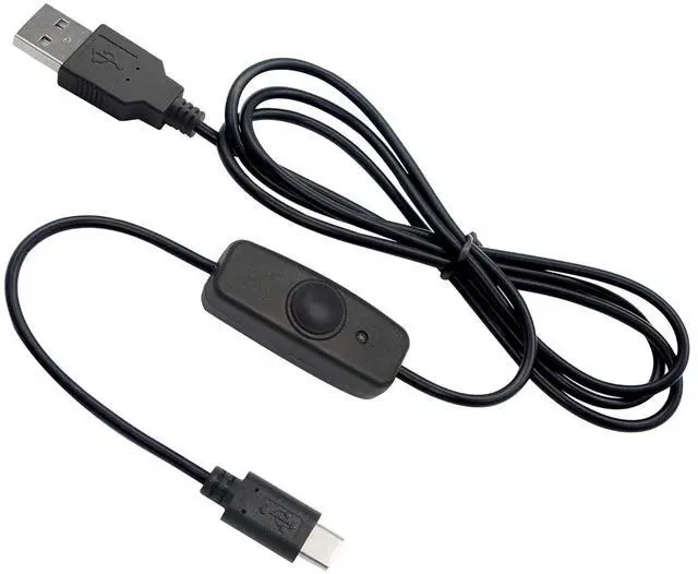 Main image of Raspberry Pi Power Switch, 3.9FT with Indicator Light Raspberry Pi 4 Power Switch Type A to Type C USB Cable for Raspberry Pi 4