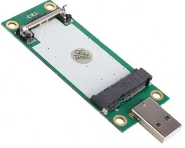Alt view image 3 of 5 - Mini PCI-E Wireless WWAN to USB Adapter Card with SIM Card Slot Module Testing Tools