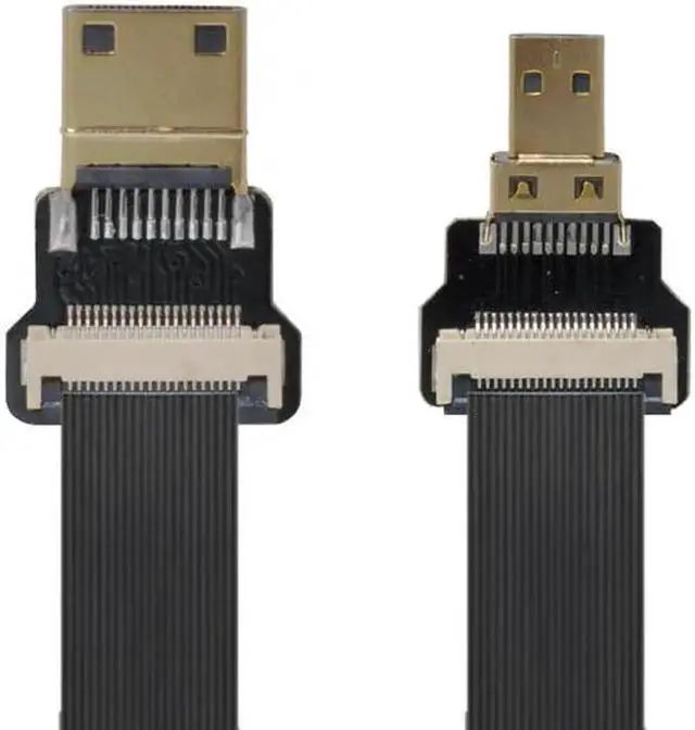 Alt view image 7 of 7 - CYFPV Mini HDMI Male to Micro HDMI Male Extension FPC Flat Cable 1080P for FPV HDTV Multicopter Aerial Photography