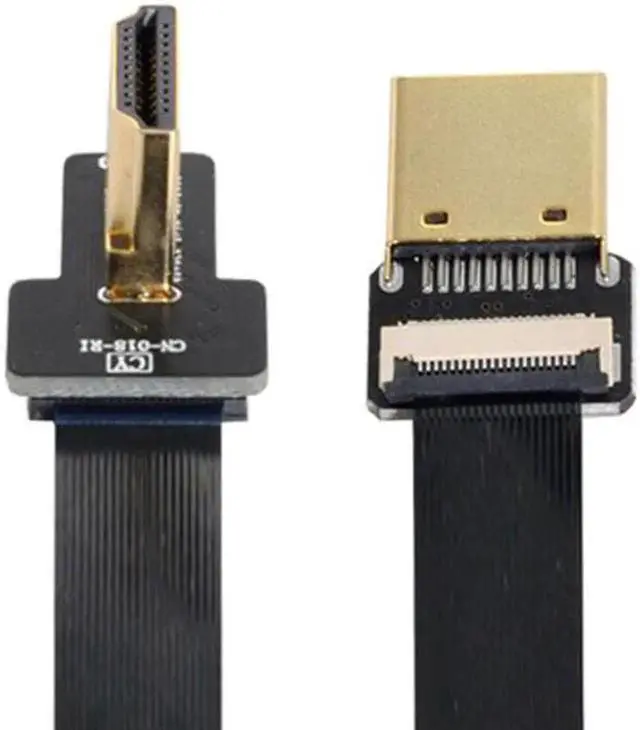 Main image of CYFPV FPV HDMI Male to Left Angled 90D HDMI Male HDTV FPC Flat Cable for FPV HDTV Multicopter Aerial Photography