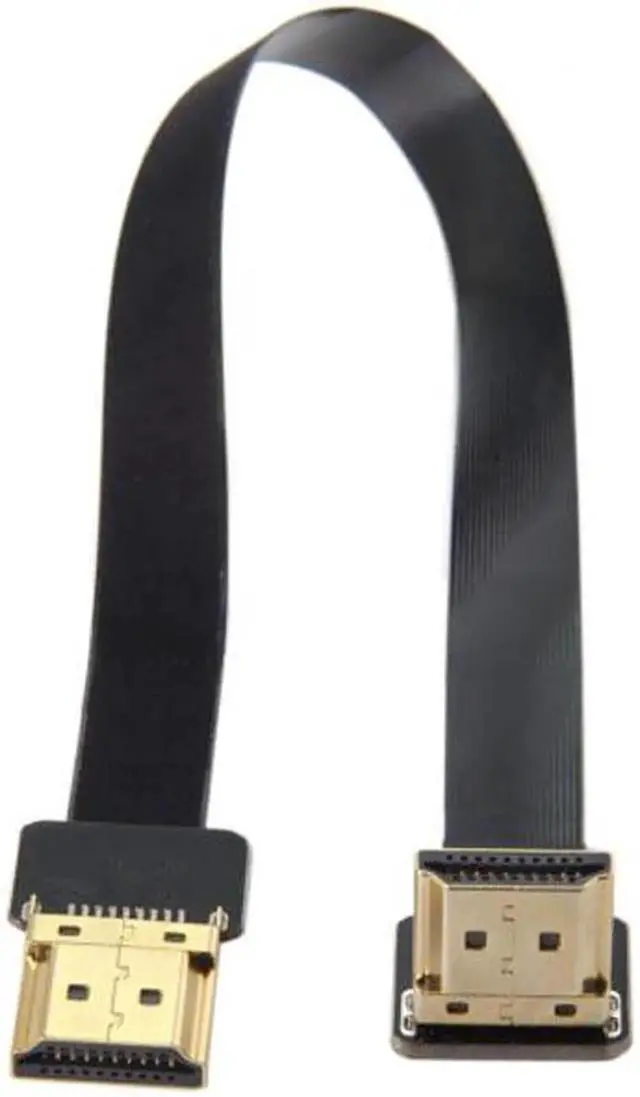 Alt view image 5 of 7 - CYFPV FPV HDMI Male to Up Angled 90D HDMI Male HDTV FPC Flat Cable for FPV HDTV Multicopter Aerial Photography