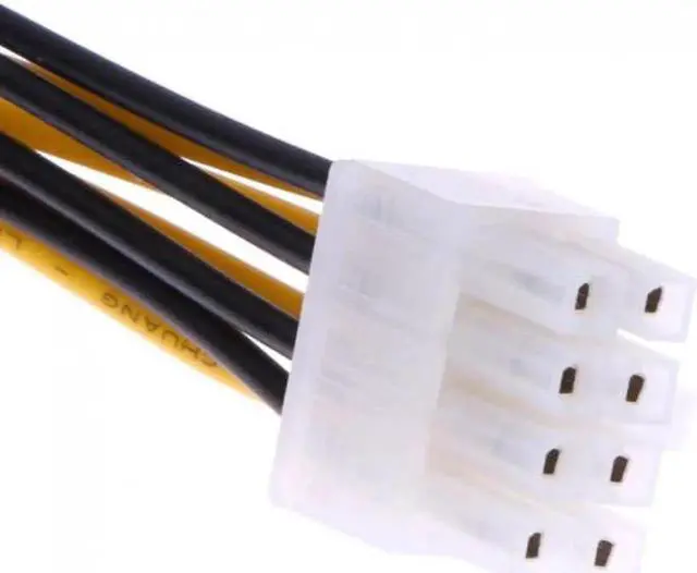 Alt view image 4 of 7 - Cable 10cm 4Pin to 8 Pin EPS 12V ATX Motherboard Power Supply Adapter Converter Cable