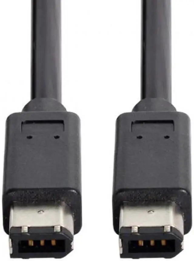 Alt view image 7 of 7 - Cable 6 Pin to 6Pin FireWire 400 to FireWire 400 6-6 ilink Cable IEEE 1394 1.8m Black