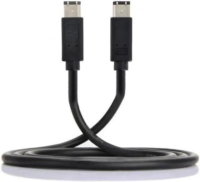 Alt view image 5 of 7 - Cable 6 Pin to 6Pin FireWire 400 to FireWire 400 6-6 ilink Cable IEEE 1394 1.8m Black
