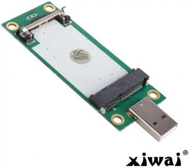 Alt view image 5 of 5 - Mini PCI-E Wireless WWAN to USB Adapter Card with SIM Card Slot Module Testing Tools