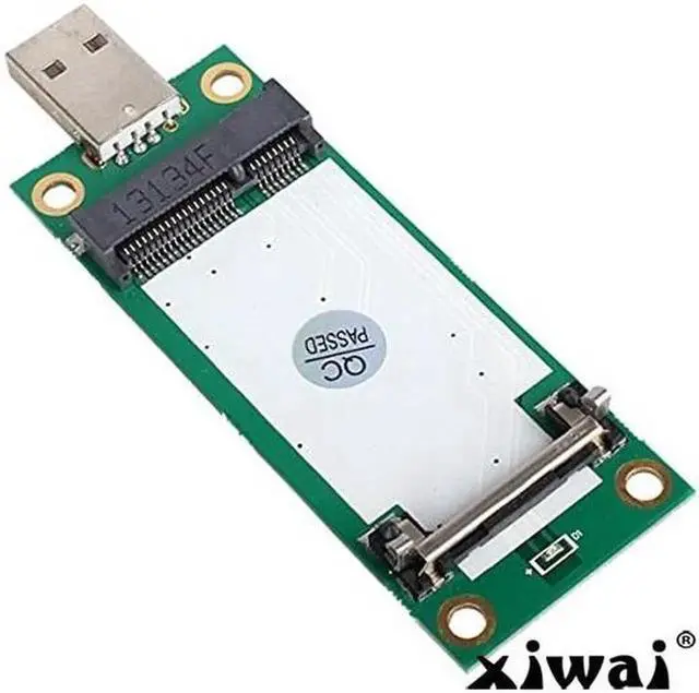 Alt view image 3 of 5 - Mini PCI-E Wireless WWAN to USB Adapter Card with SIM Card Slot Module Testing Tools