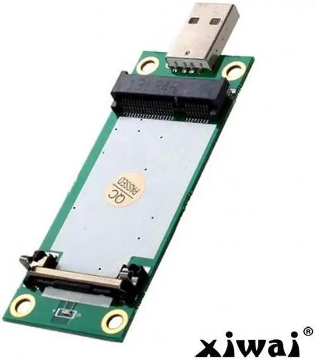 Main image of Mini PCI-E Wireless WWAN to USB Adapter Card with SIM Card Slot Module Testing Tools