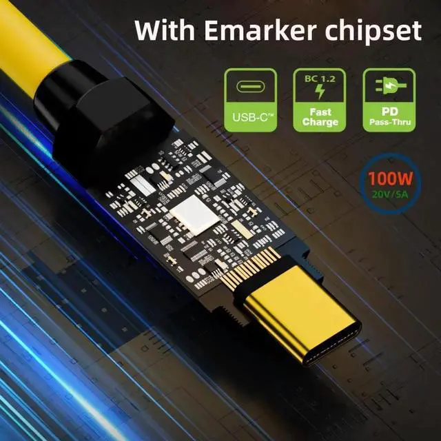 Alt view image 6 of 7 - 0.2M Ultra Soft High Flex USB-C USB4 Cable 20Gbps 140W 8K for Gaming Keyboard Mouse Type-C Male to Female Extension Cable Power & Data