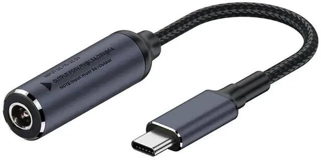 Main image of DC Jack 5.5X2.5mm Input to USB-C Type-C Power 100W Charge Cab