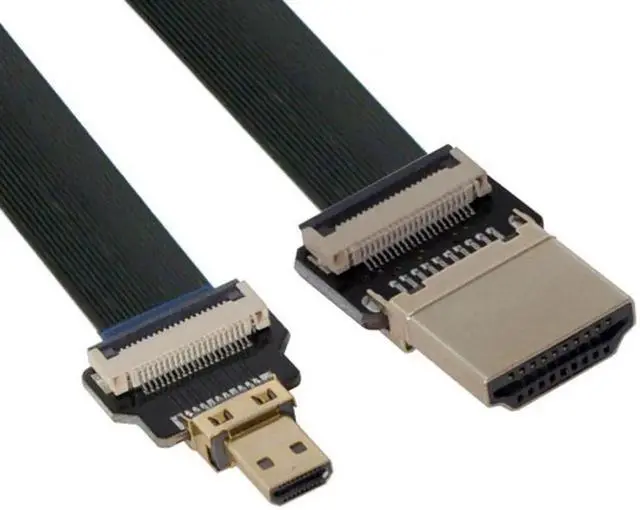Alt view image 3 of 7 - CYFPV HDMI Male to Micro HDMI Male Extension FPC Flat Cable 1080P for FPV HDTV Multicopter Aerial Photography