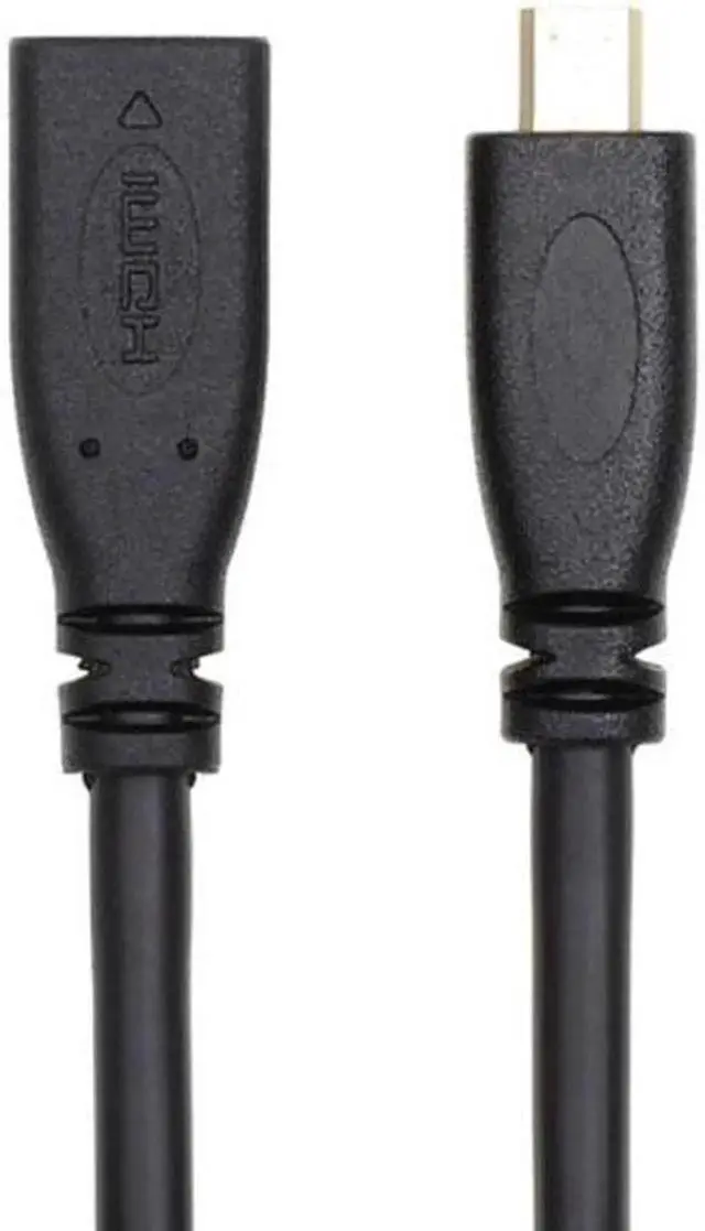 Alt view image 7 of 7 - CY HD-089 HDMI 1.4 D Type Micro HDMI Male to Micro HDMI Female M/F Extension Cable 30cm