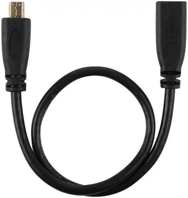 Alt view image 3 of 7 - CY HD-089 HDMI 1.4 D Type Micro HDMI Male to Micro HDMI Female M/F Extension Cable 30cm