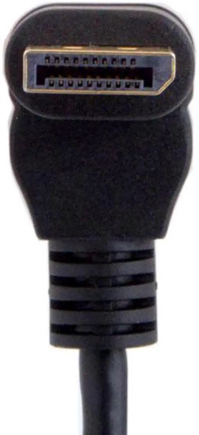 Alt view image 2 of 6 - Down Angled DP DisplayPort 90 Degree to Mini DP DisplayPort Female Cable for Displays Monitors