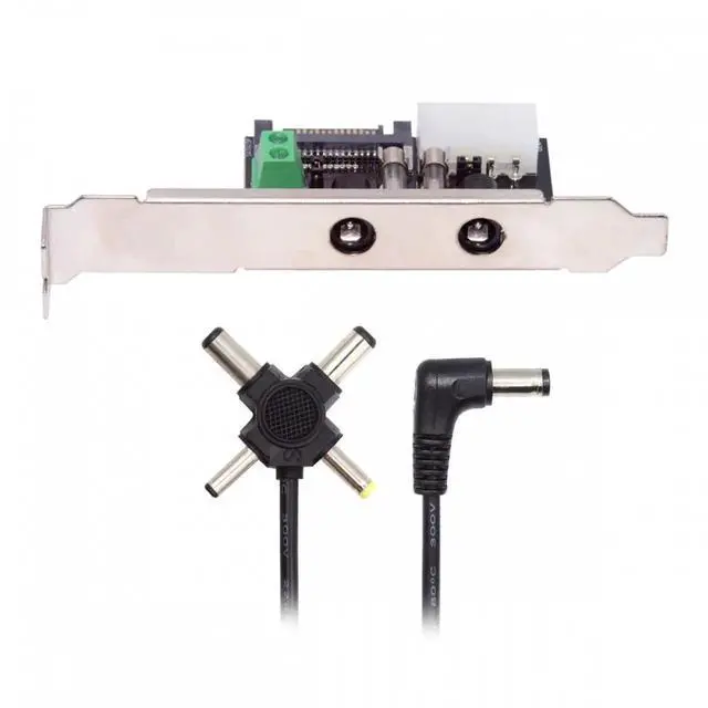 Alt view image 2 of 7 - DC 12V 5V Output Power System Intelligent Control Management System Power Card with PCI-E Bracket for Monitor Router