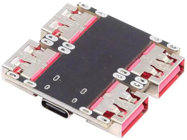 Main image of USB 2.0 1-to-4 Four Ports HUB PCBA PCs 4 Devices Type-C for Keyboard Mouse Scanner Printer