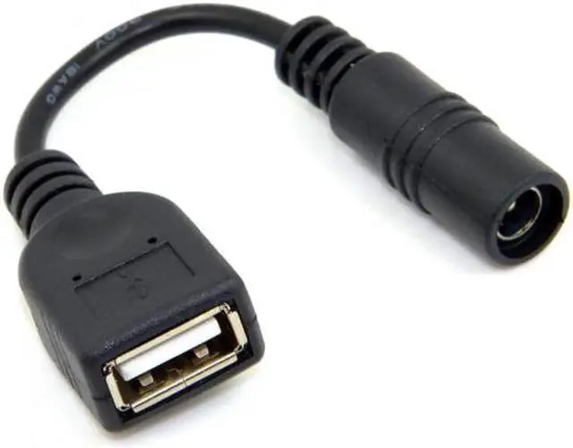 Alt view image 6 of 7 - Cable 5V USB Female to DC Power Jack 5.5 2.1mm Charge Adpter Cable for Cell Phone & Tablet