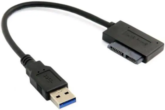 Alt view image 5 of 5 - Cable USB 3.0 to 7+6 13pin Slimline Sata Adapter Cable for Laptop Cd DVD Rom Optical Drive