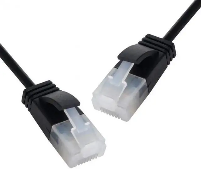 Main image of Ultra Slim Cat6 Ethernet Cable RJ45 Straight Direction TP Network Cable Patch Cord 90 Degree Cat6a Lan for Laptop Router TV BOX