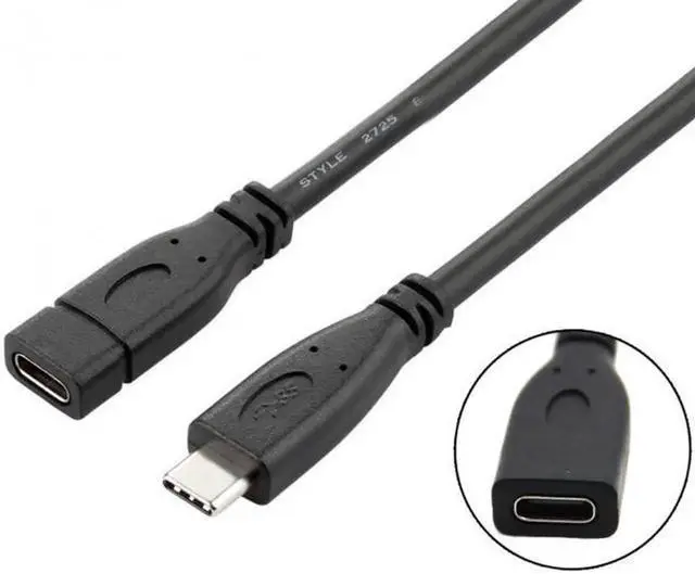 Alt view image 2 of 7 - USB-C USB 3.1 Type C Male to Female Extension Data Cable for Mac Tablet Mobile Phone 20cm