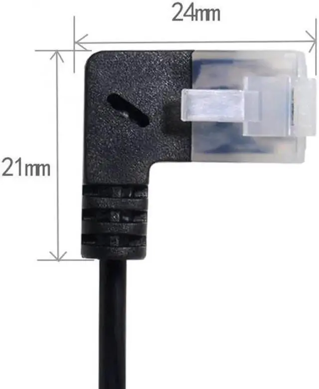 Alt view image 4 of 6 - 1.0M Ultra Slim Cat6 Ethernet Cable RJ45 Left Angled to Straight UTP Network Cable Patch Cord 90 Degree Cat6a Lan for Laptop Router TV BOX