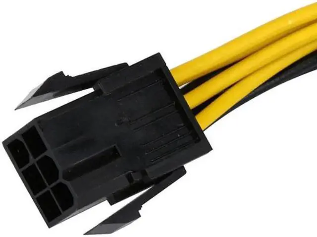 Alt view image 4 of 7 - Cable PCI-E PCI Express 6 Pin Male to 8 Pin Female Video Card Extension Power Cable