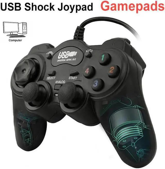 Main image of Dual Shock Joypad Joystick Game Controller USB 2.0 Gamepad Joystick For PC Laptop Computer Win7/8/10/XP/Vista