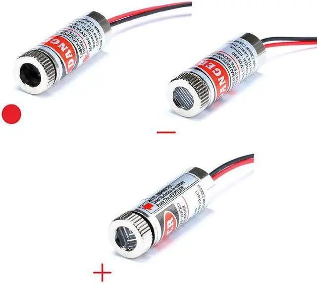 Alt view image 3 of 5 - 650nm 5mW Red Point / Line / Cross Laser Diode Module Head Glass Lens Industrial Grade Focusable Laser