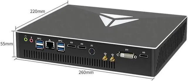Alt view image 5 of 5 - Mini PC i7-10900F GTX1650 NUC 2*HD2.0 4*4K Radeon RX Vega M GH Graphics HTPC Gaming Mini Computer