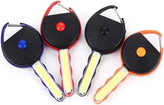 Alt view image 4 of 5 - LED Keychain Mini Flashlight 3 Modes Portable Torch Light Waterproof Outdoor Emergency Lamp With Hook Hanging UV Flashlight