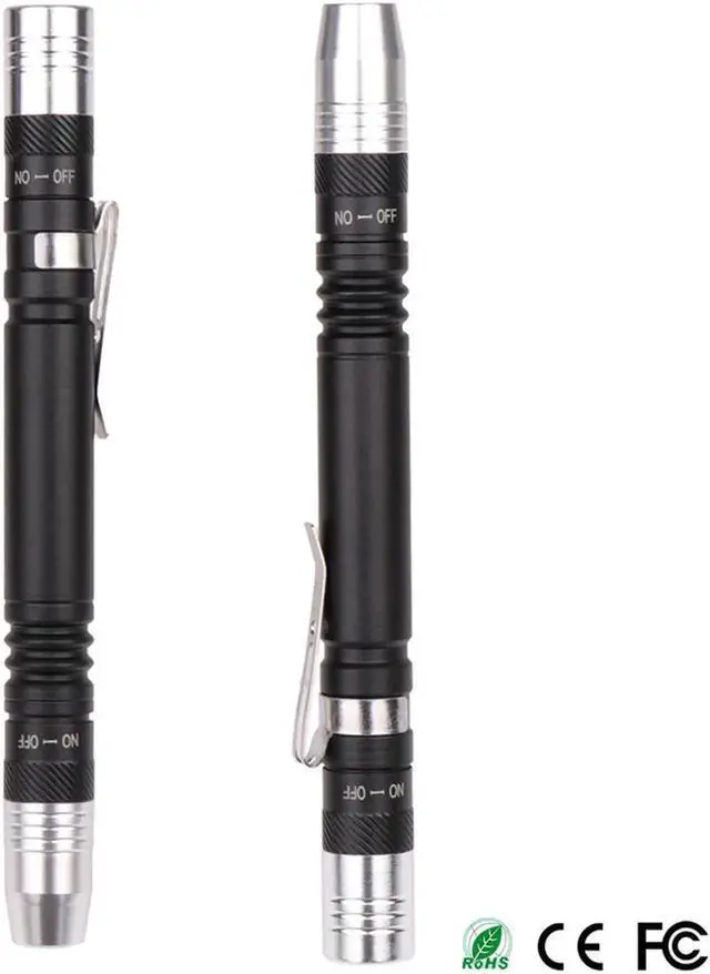 Alt view image 5 of 5 - 2 in 1 Mini UV LED Flashlight Pen Flashlight Multifunctional 395nm Ultra Violet Flashlight Purple White Light Torch